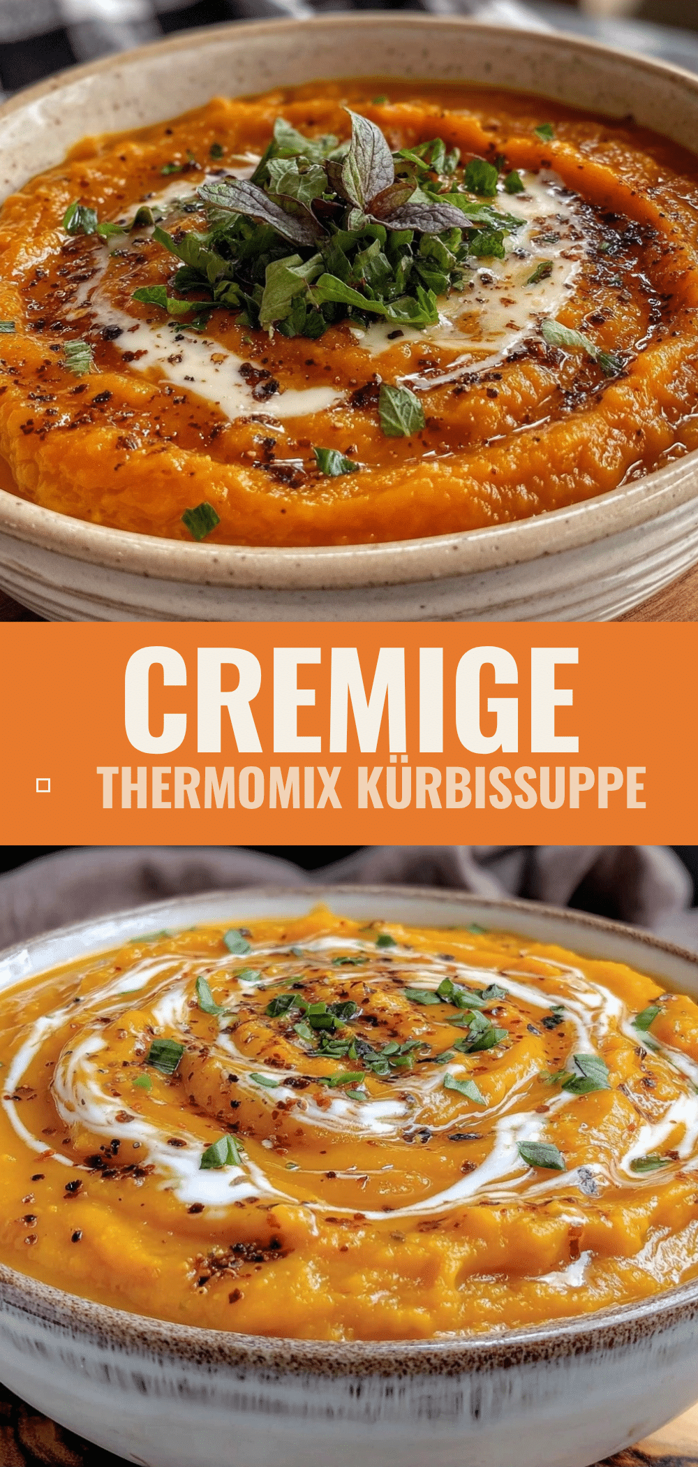 Cremige Thermomix Kürbissuppe: Einfach & Günstig für die Familie 5 Cremige Thermomix Kürbissuppe mit Kokos recipe
