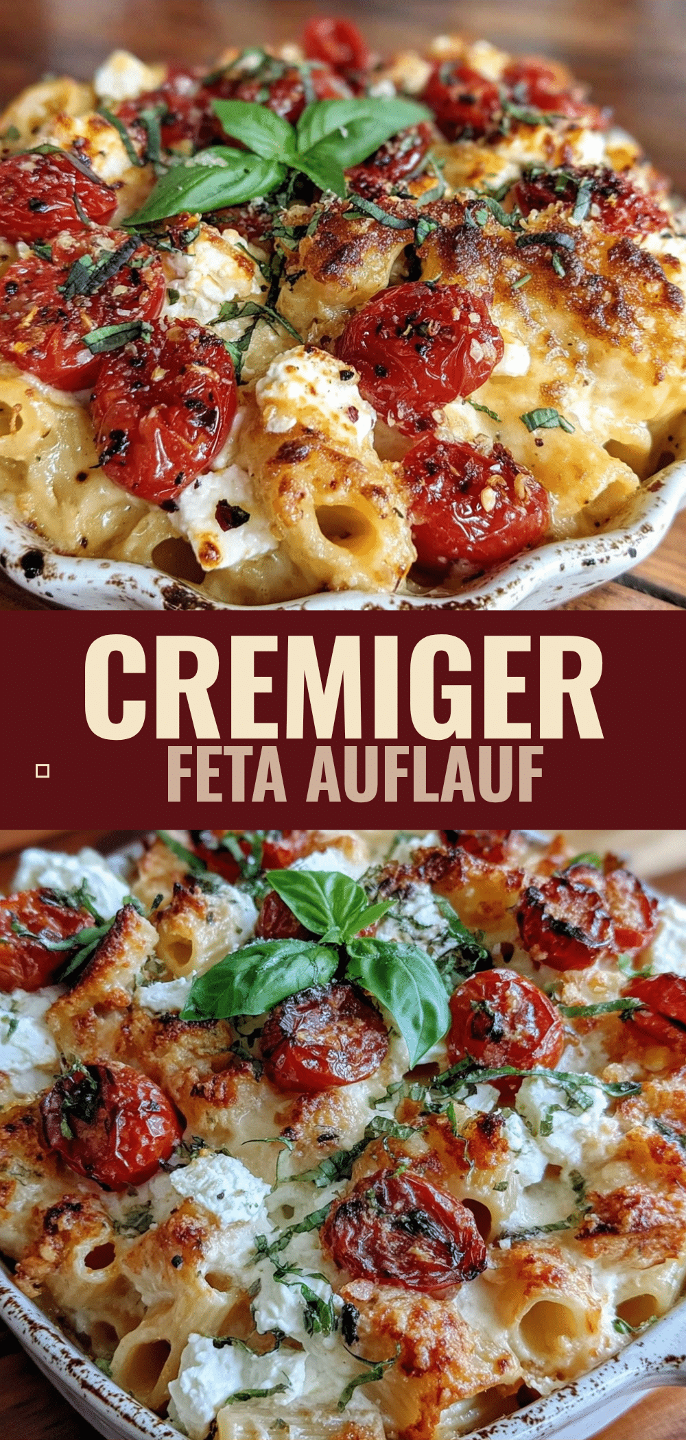 Cremiger Feta-Nudelauflauf mit Tomaten: 5$ Rezept 5 cremiger Feta-Nudelauflauf mit Tomaten recipe