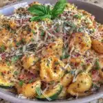 Ein-Pot Pasta mit Zucchini und Parmesan - featured image