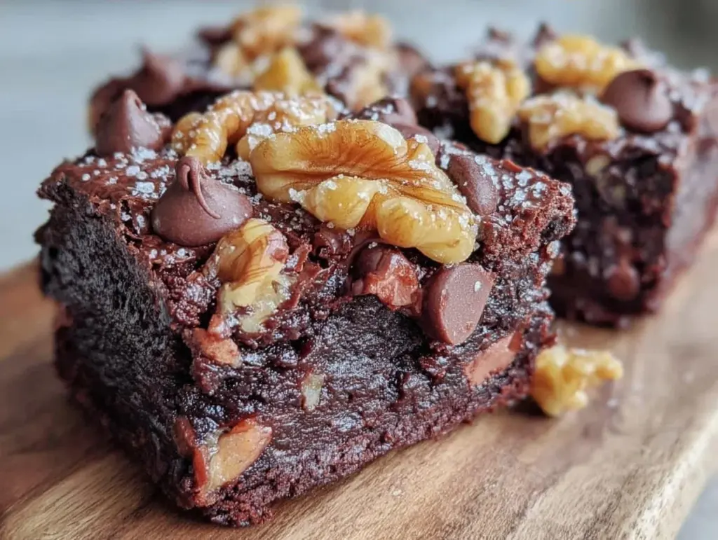 Einfache Fudgy Brownies mit Walnüssen - featured image