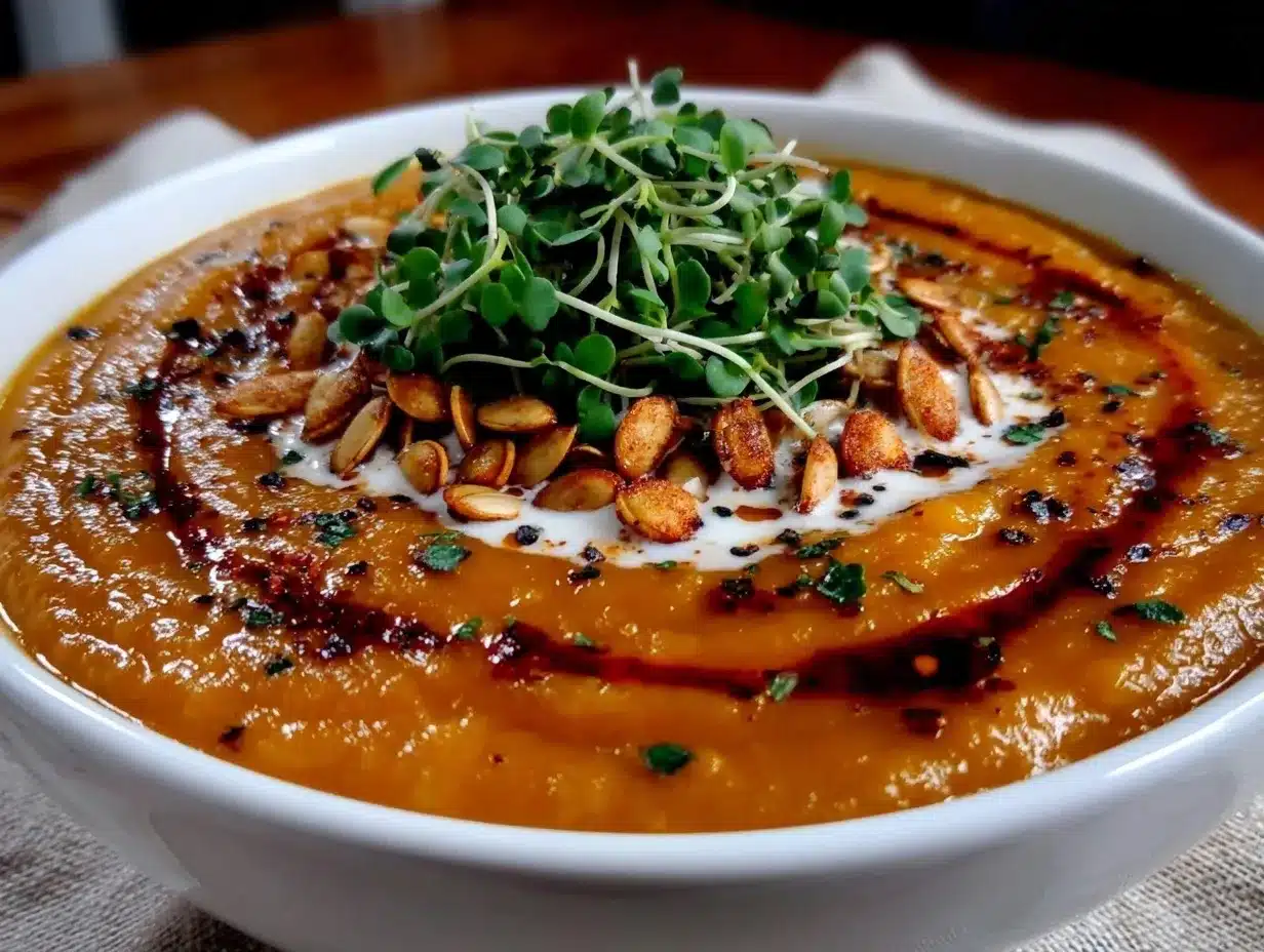 Einfache Hokkaido Kürbissuppe mit Curry: 3 Zutaten, günstig & perfekt für die Woche 4 einfache Hokkaido Kürbissuppe mit Curry preparation steps