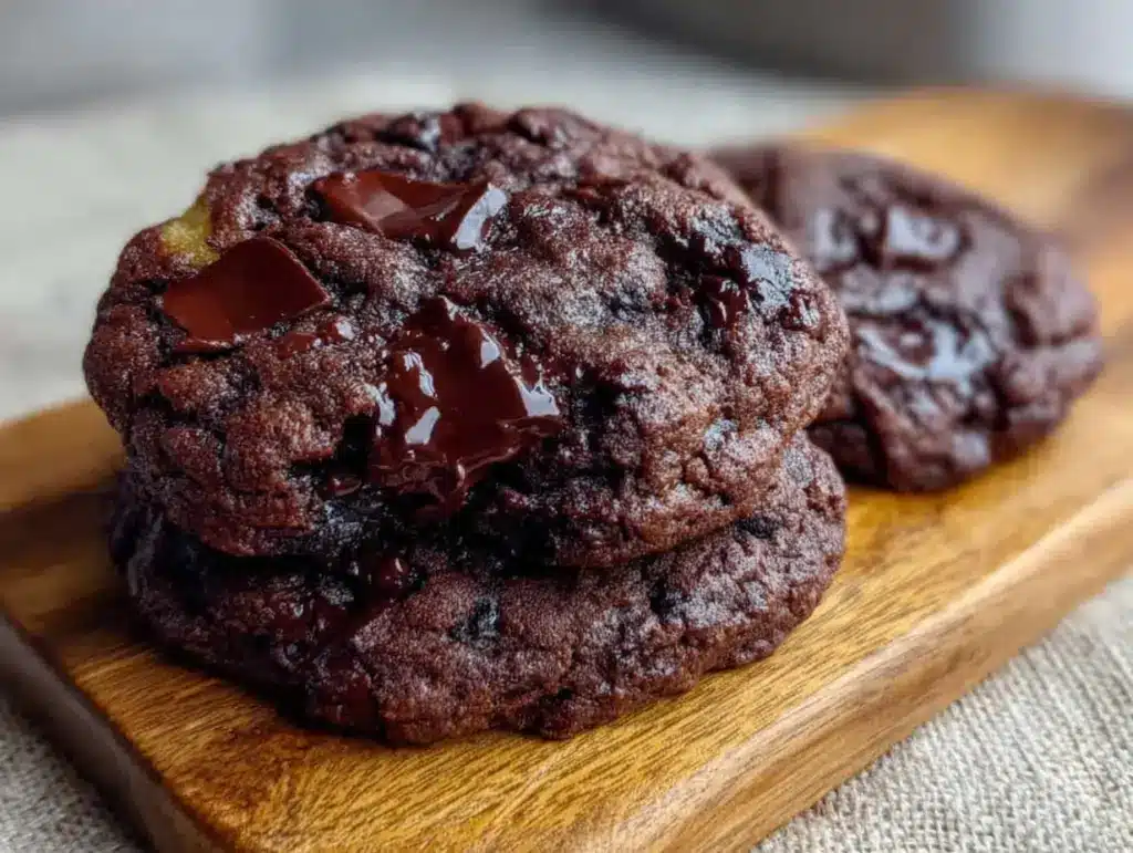 Einfache Schoko-Cookies mit brauner Butter - featured image