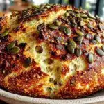 einfaches Sauerteigbrot mit Kürbiskernen - featured image