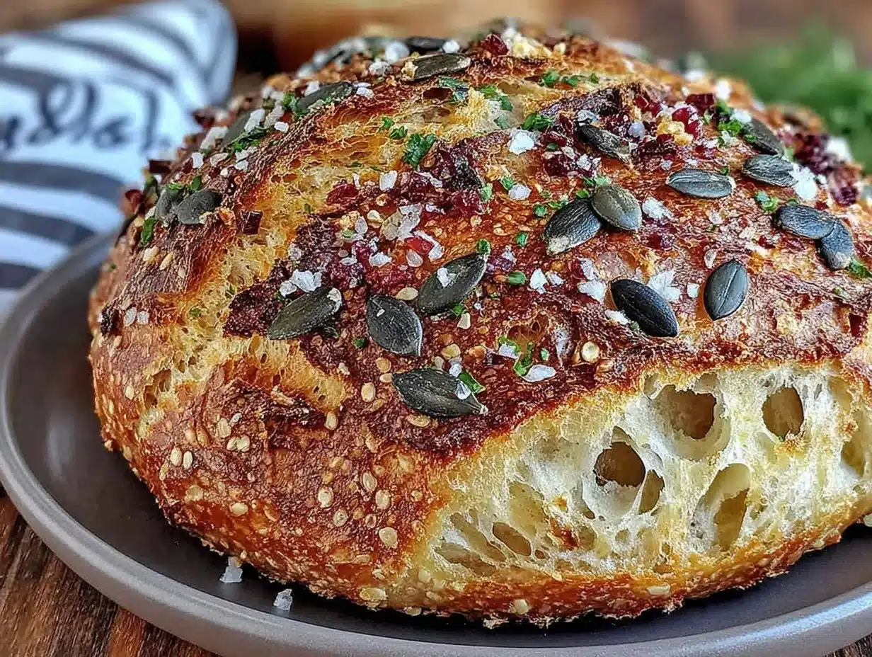 Einfaches Sauerteigbrot mit Kürbiskernen: Günstig, Perfekt 4 einfaches Sauerteigbrot mit Kürbiskernen preparation steps