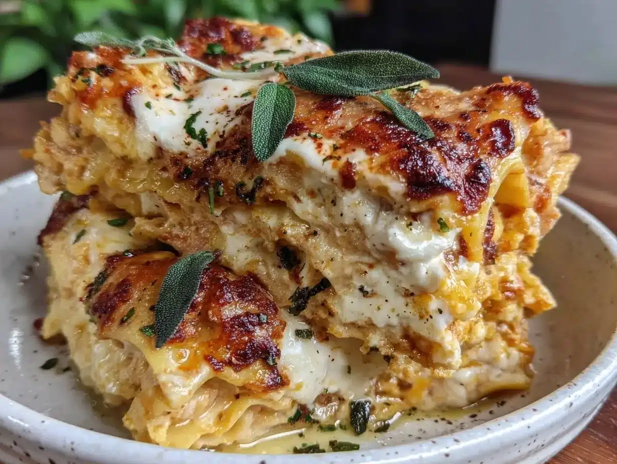 Günstige Kürbis-Lasagne: 1.00€ Familie, 4 Zutaten 4 günstige Kürbis-Lasagne preparation steps