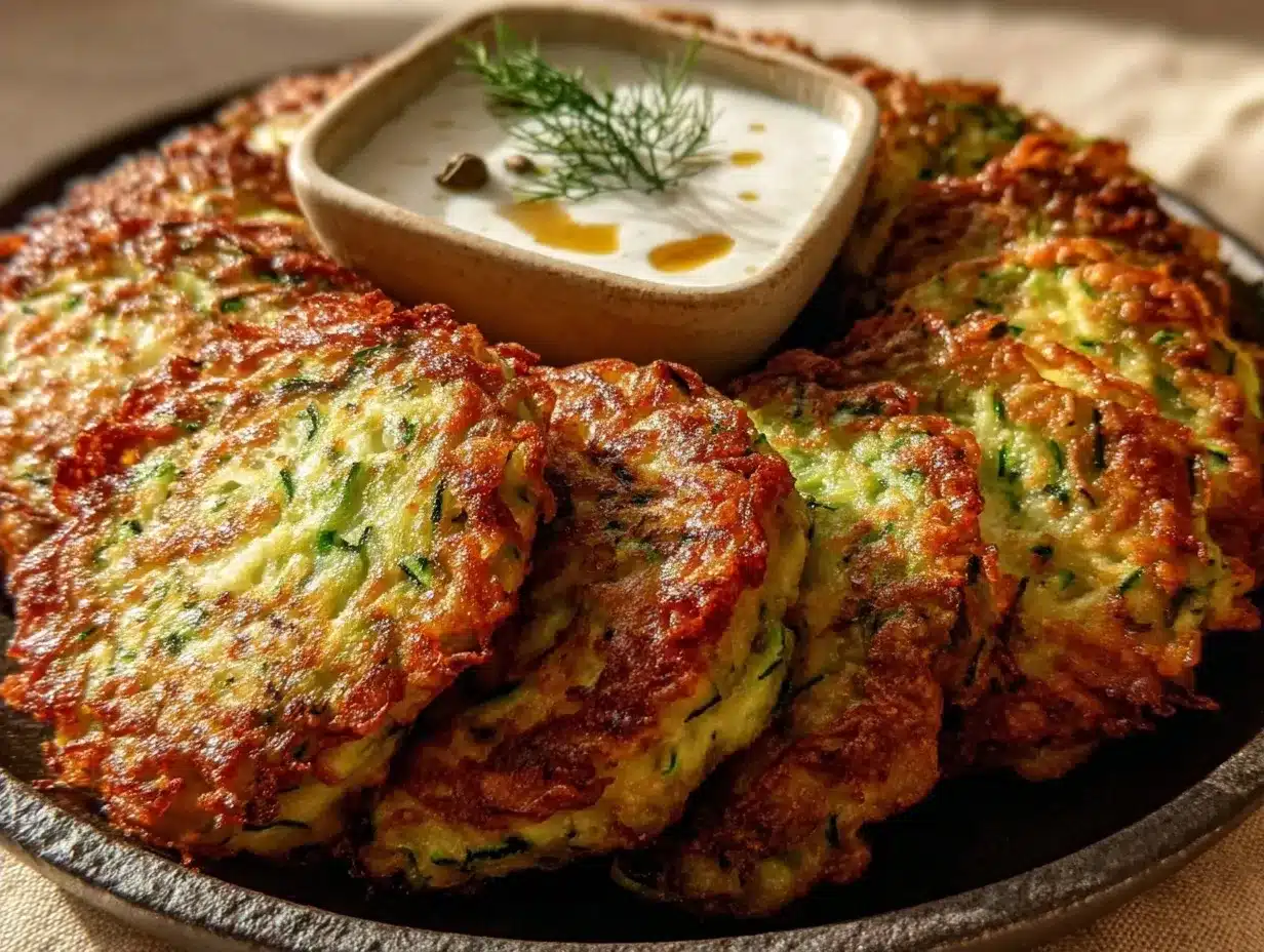Günstige Zucchini-Puffer: 5 Min. Beilage & Resteverwertung 4 Günstige Zucchini-Puffer preparation steps