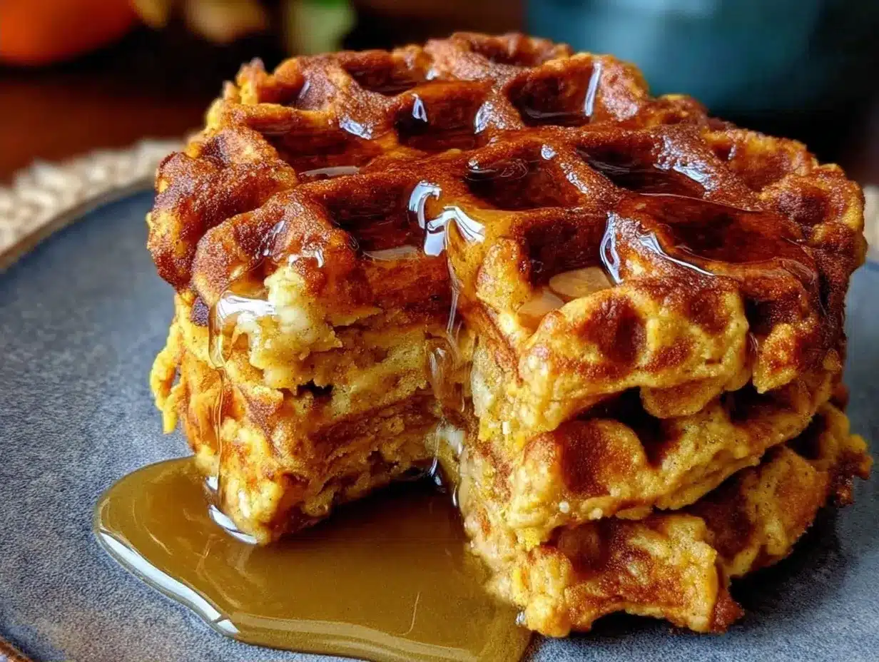Herbst Kürbis-Waffeln: 5 Schritte & günstig 4 Herbst Kürbis-Waffeln preparation steps