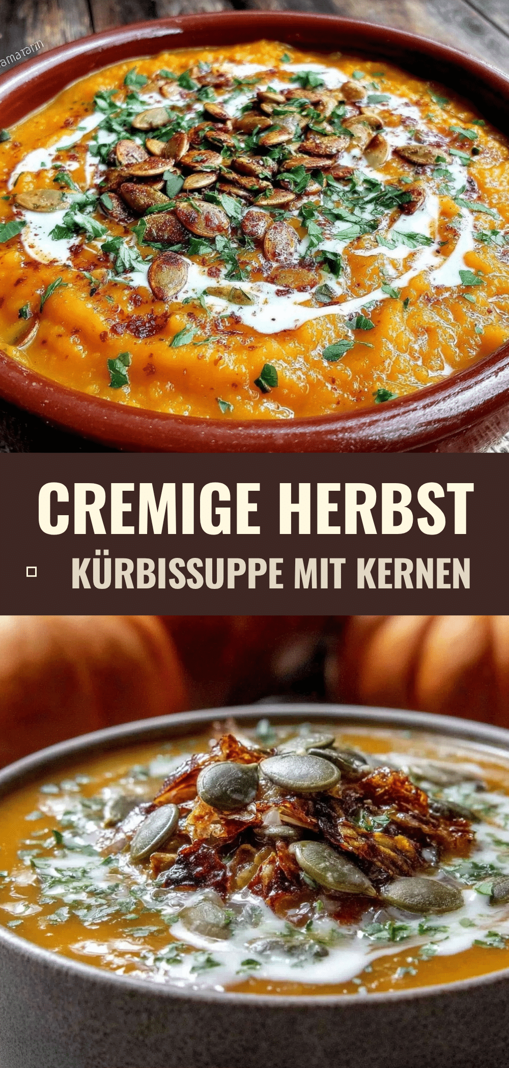Herbstliche Kürbissuppe mit gerösteten Kernen: 5 € & 30 Min 5 herbstliche Kürbissuppe mit gerösteten Kernen recipe