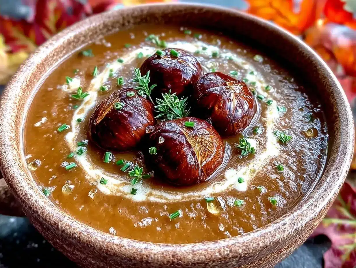 Herbstliche Maronensuppe: 5 günstige Zutaten für die ganze Familie 4 Herbstliche Maronensuppe preparation steps