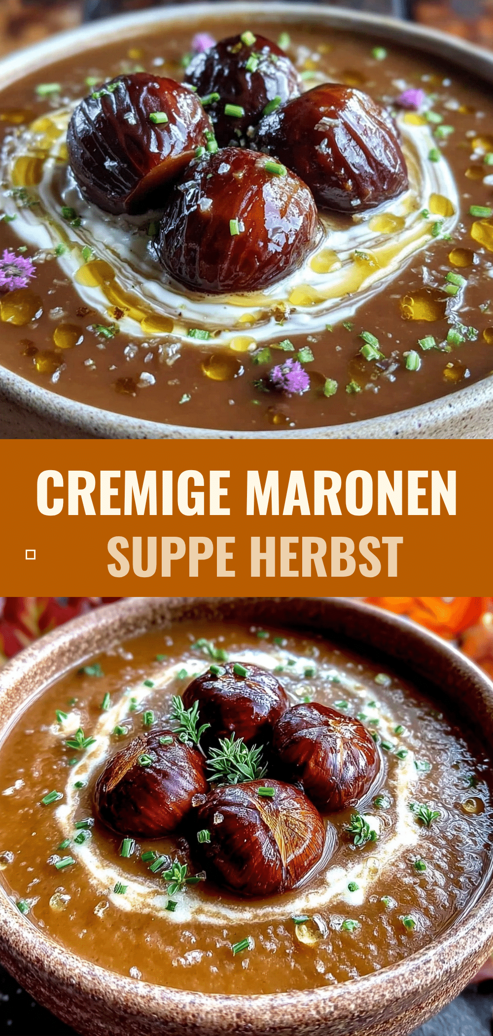 Herbstliche Maronensuppe: 5 günstige Zutaten für die ganze Familie 5 Herbstliche Maronensuppe recipe