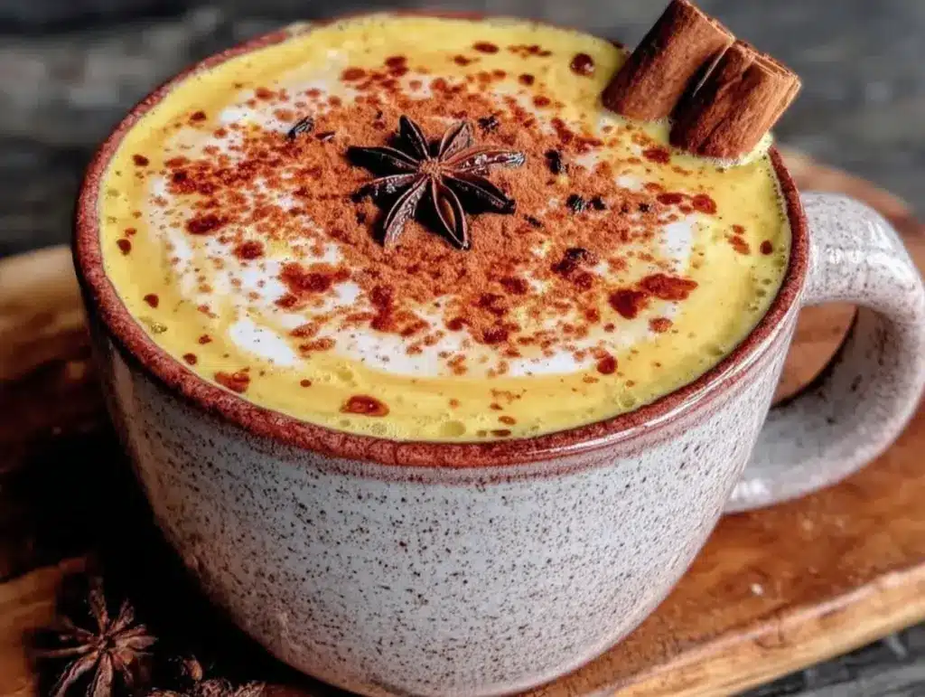 Herbstlicher Kürbis-Chai Latte mit Zimt - featured image