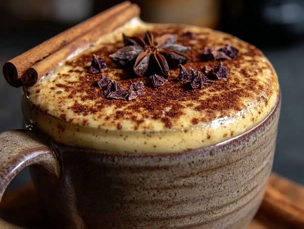 Herbstlicher Kürbis-Chai Latte mit Zimt: 3-Schritt Budget-Rezept 4 Herbstlicher Kürbis-Chai Latte mit Zimt preparation steps