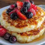 High-Protein Quark-Pfannkuchen mit Beeren - featured image