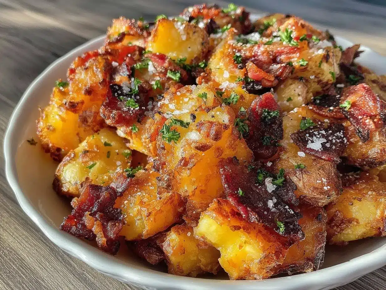 Knusprige Bratkartoffeln mit Speck: 3 Schritte, 10€ für die Familie 4 Knusprige Bratkartoffeln mit Speck preparation steps
