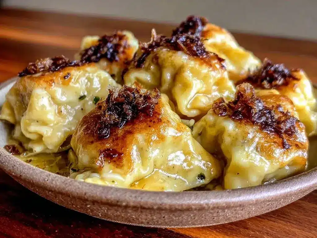 knusprige gebratene Maultaschen - featured image