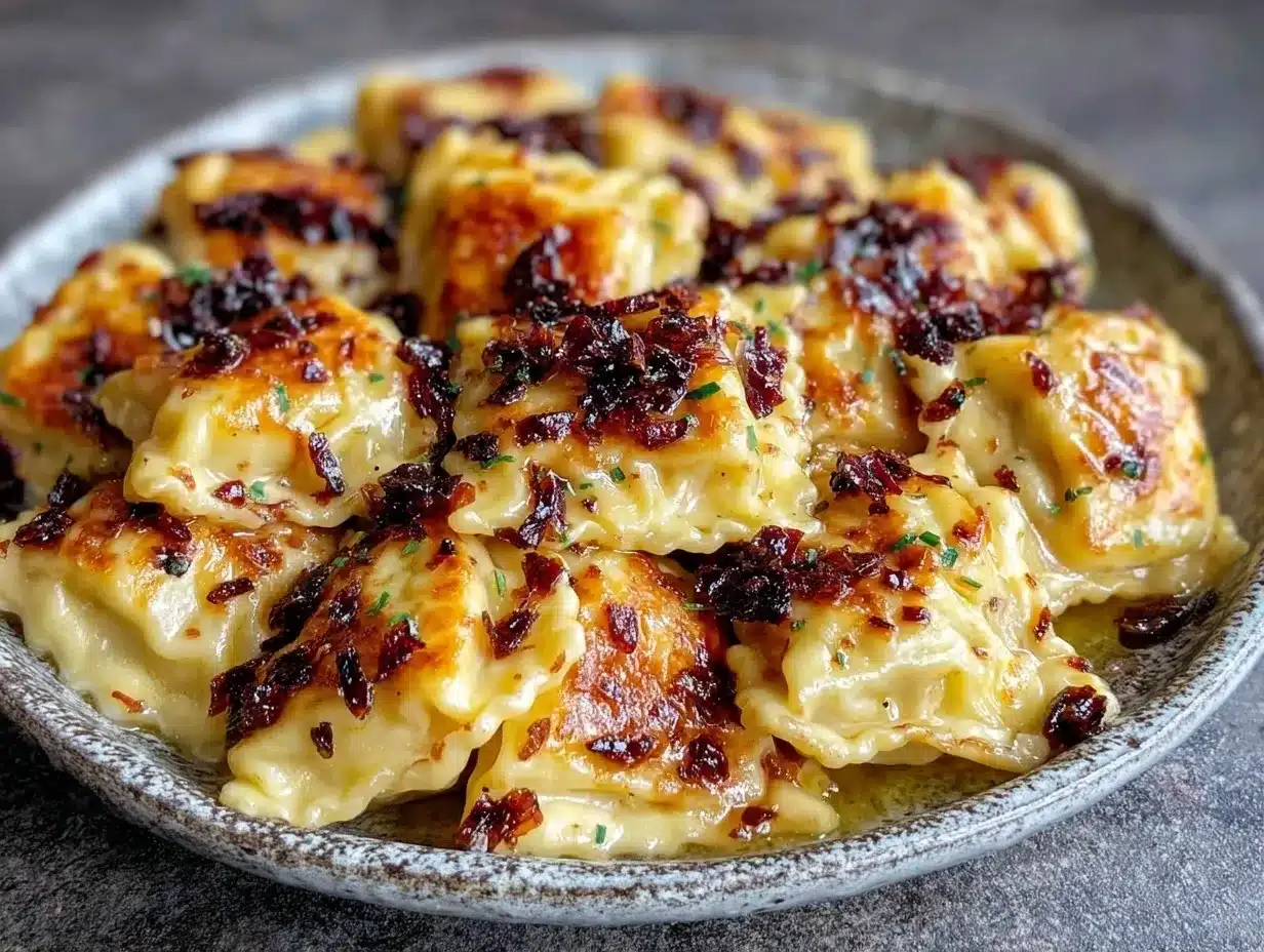 Knusprige Gebratene Maultaschen: 15 Min, Budget-Familie 4 knusprige gebratene Maultaschen preparation steps