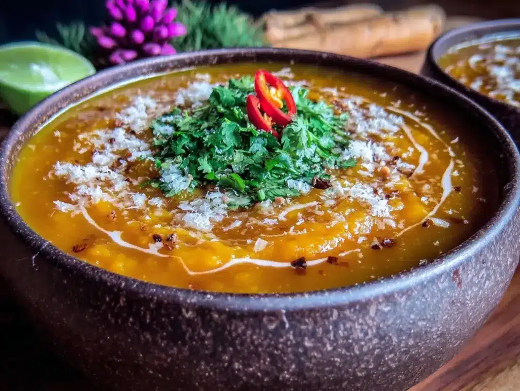Kürbissuppe mit Kokosmilch und Ingwer - featured image