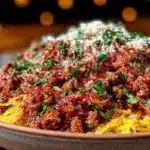 Spaghettikürbis mit Tomatensoße - featured image