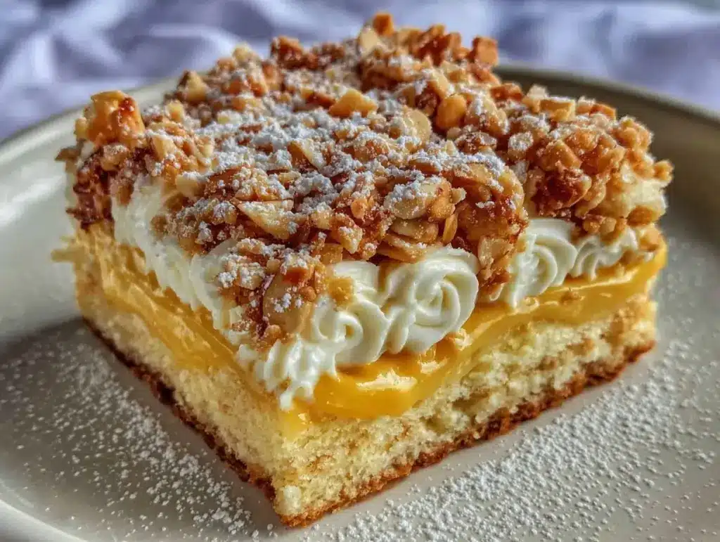 Zitronige Butterschnitte mit Mandeln - featured image