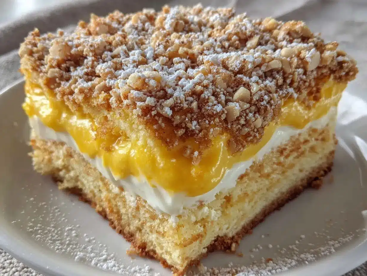Einfache Zitronige Butterschnitte mit Mandeln: Günstig & Einfach 4 Zitronige Butterschnitte mit Mandeln preparation steps