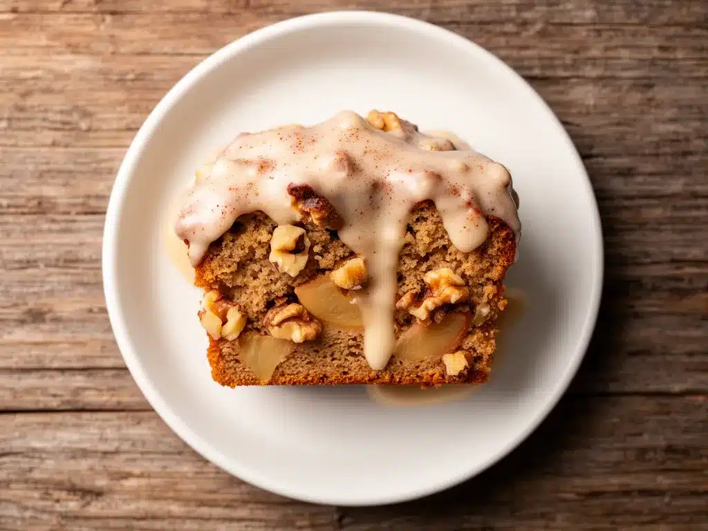 Apfel-Walnuss Kuchen: Einfaches Rezept mit Zimtglasur 4 Apfel-Walnuss-Kuchen mit Zimtglasur preparation steps