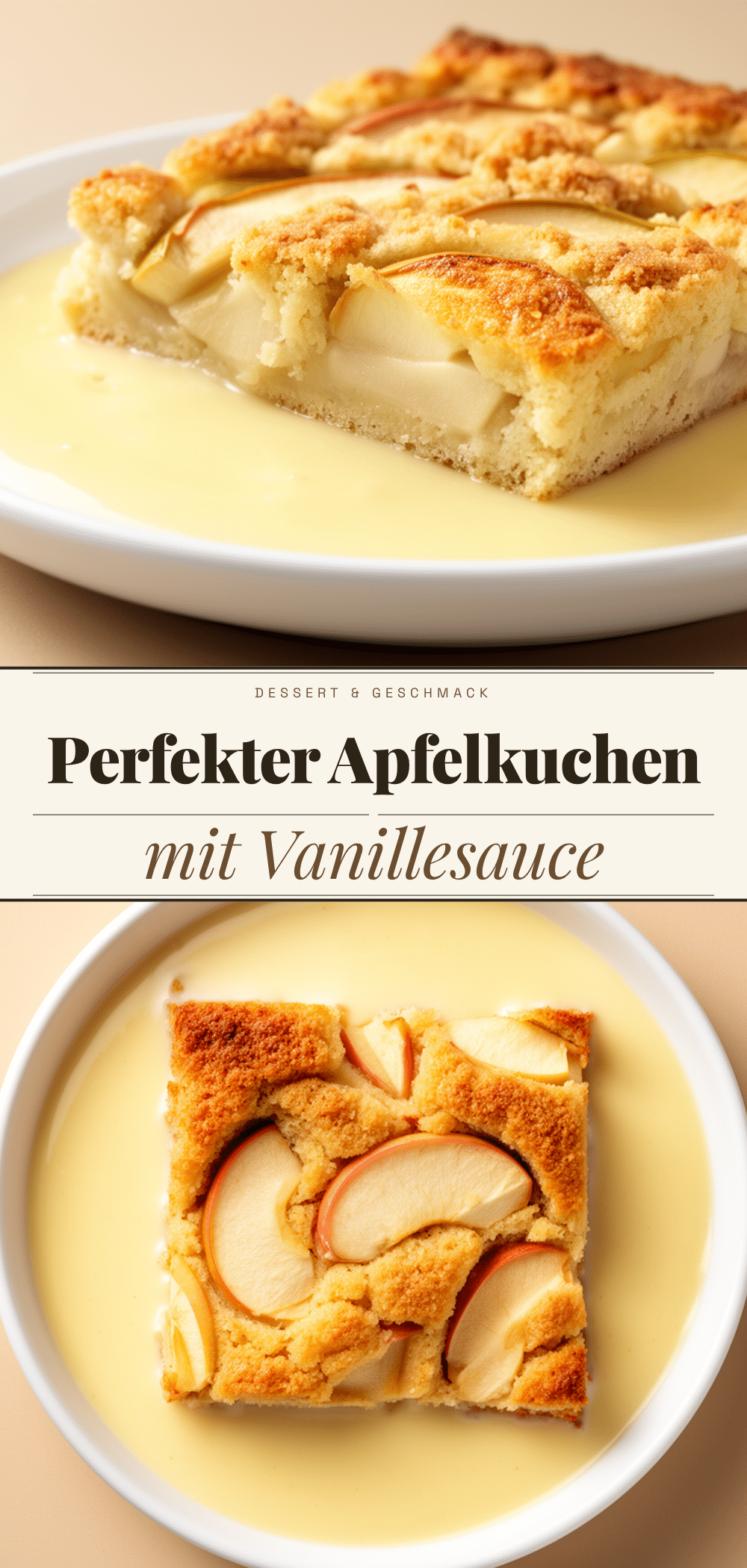 Apfelkuchen vom Blech: Einfaches Rezept mit Vanillesauce 5 Apfelkuchen vom Blech recipe