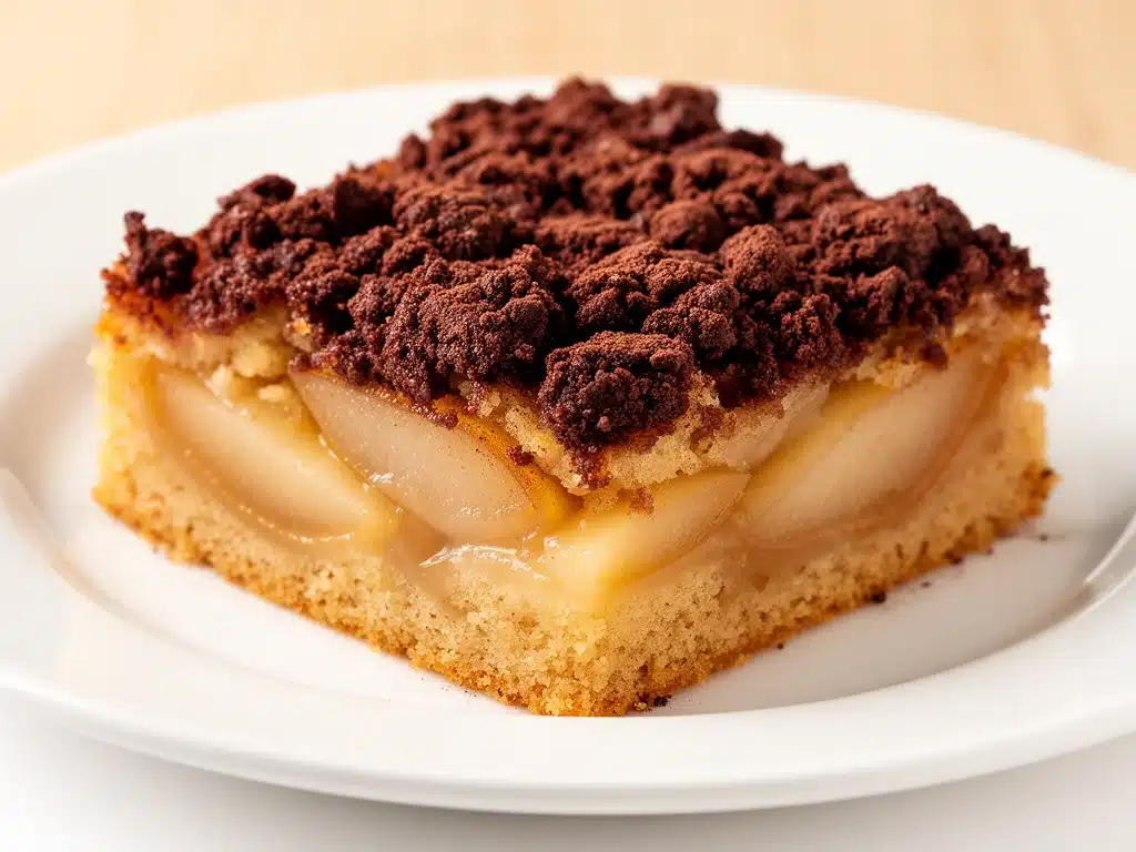 Birnenkuchen mit Schoko-Streuseln - featured image