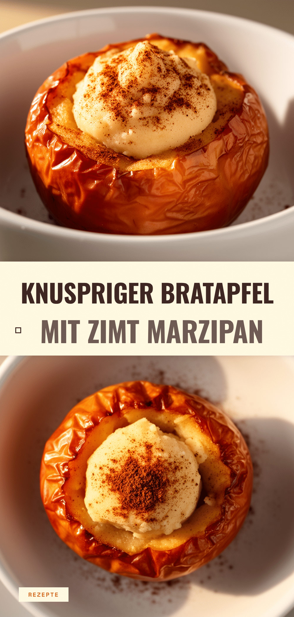 Bratapfel mit Marzipan & Zimt: Der perfekte 25-Minuten-Snack 5 Bratapfel mit Marzipan und Zimt recipe