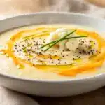Cremige Blumenkohl-Käsesuppe - featured image