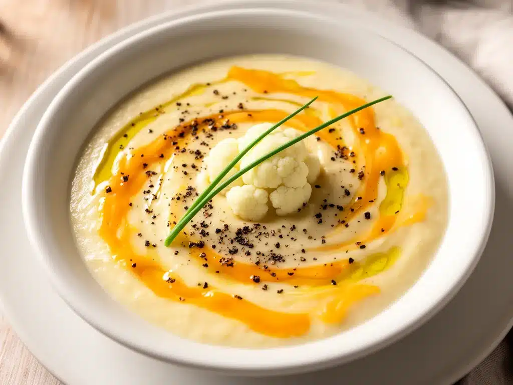 Cremige Blumenkohl-Käsesuppe: Das perfekte Rezept 4 Cremige Blumenkohl-Käsesuppe preparation steps