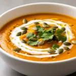 Cremige Erntedank Kürbissuppe - featured image