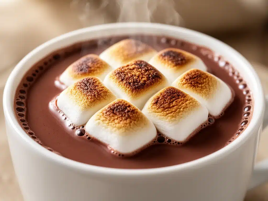 Cremige Heiße Schokolade mit Marshmallows - featured image