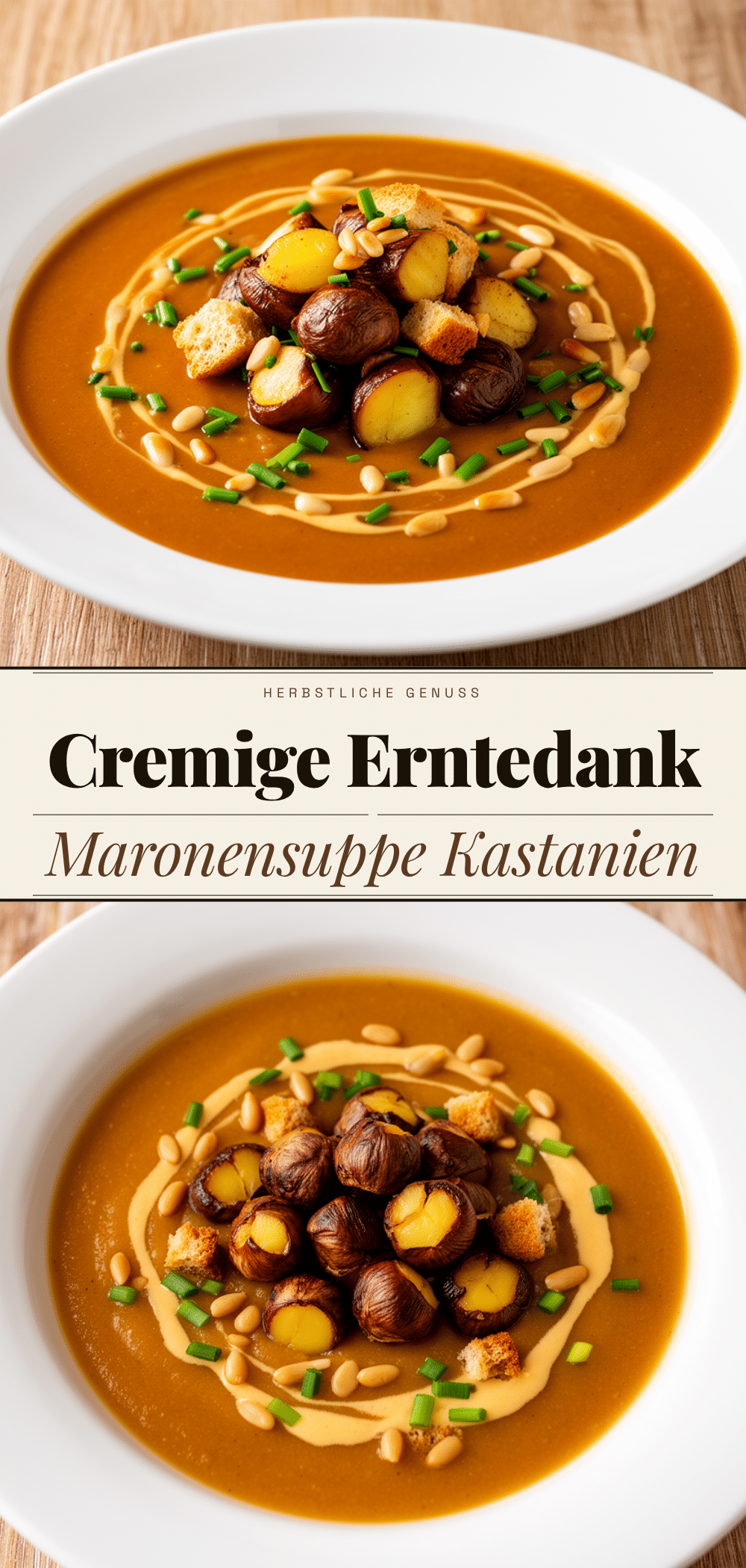 Cremige Maronensuppe: 5 Min. Erntedankfest Rezept 5 cremige Maronensuppe zum Erntedankfest recipe