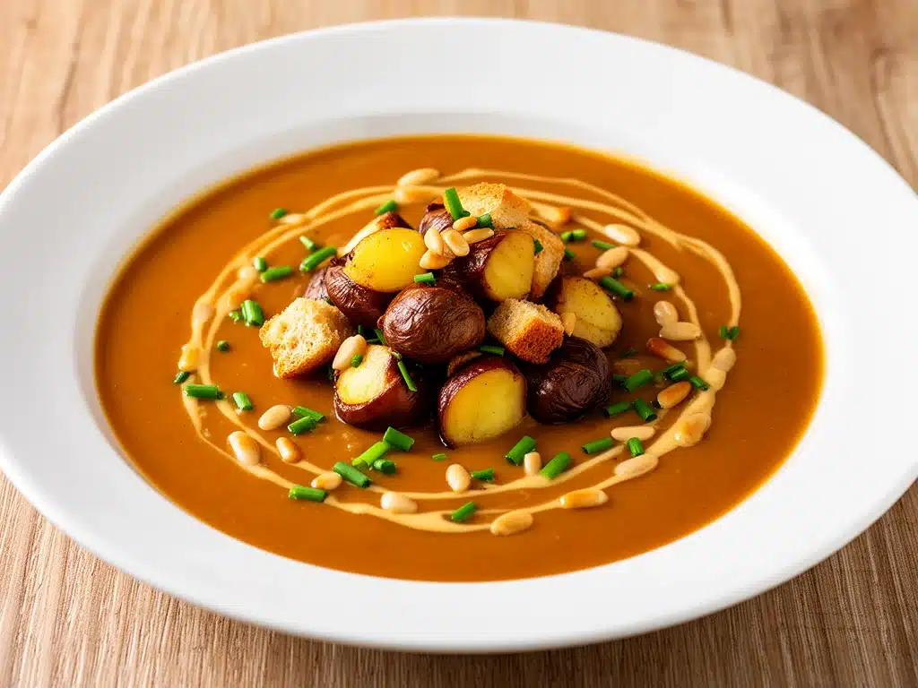 cremige Maronensuppe zum Erntedankfest - featured image