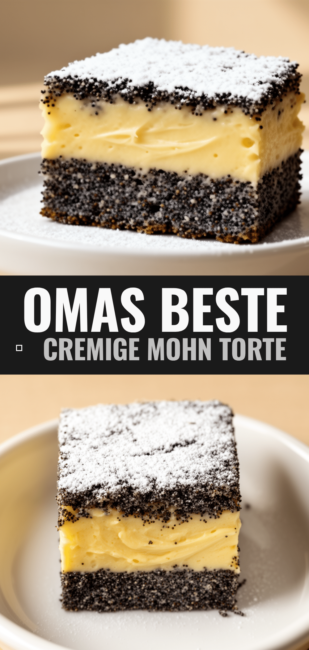 Cremige Mohn-Torte nach Omas Rezept: 5 Min. 5 cremige Mohn-Torte nach Omas Rezept recipe