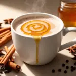 cremiger Chai Latte mit Honig - featured image