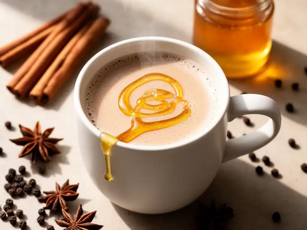 Cremiger Chai Latte: Bestes Rezept 4 cremiger Chai Latte mit Honig preparation steps