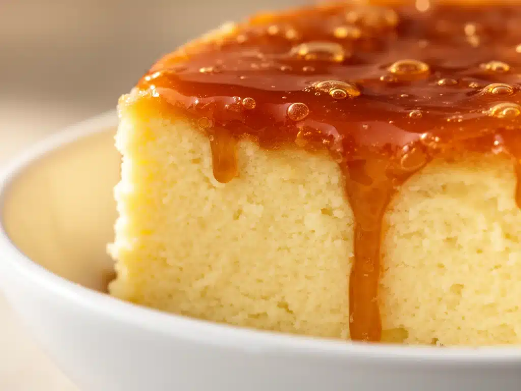 cremiger Käsekuchen mit Karamell-Topping - featured image