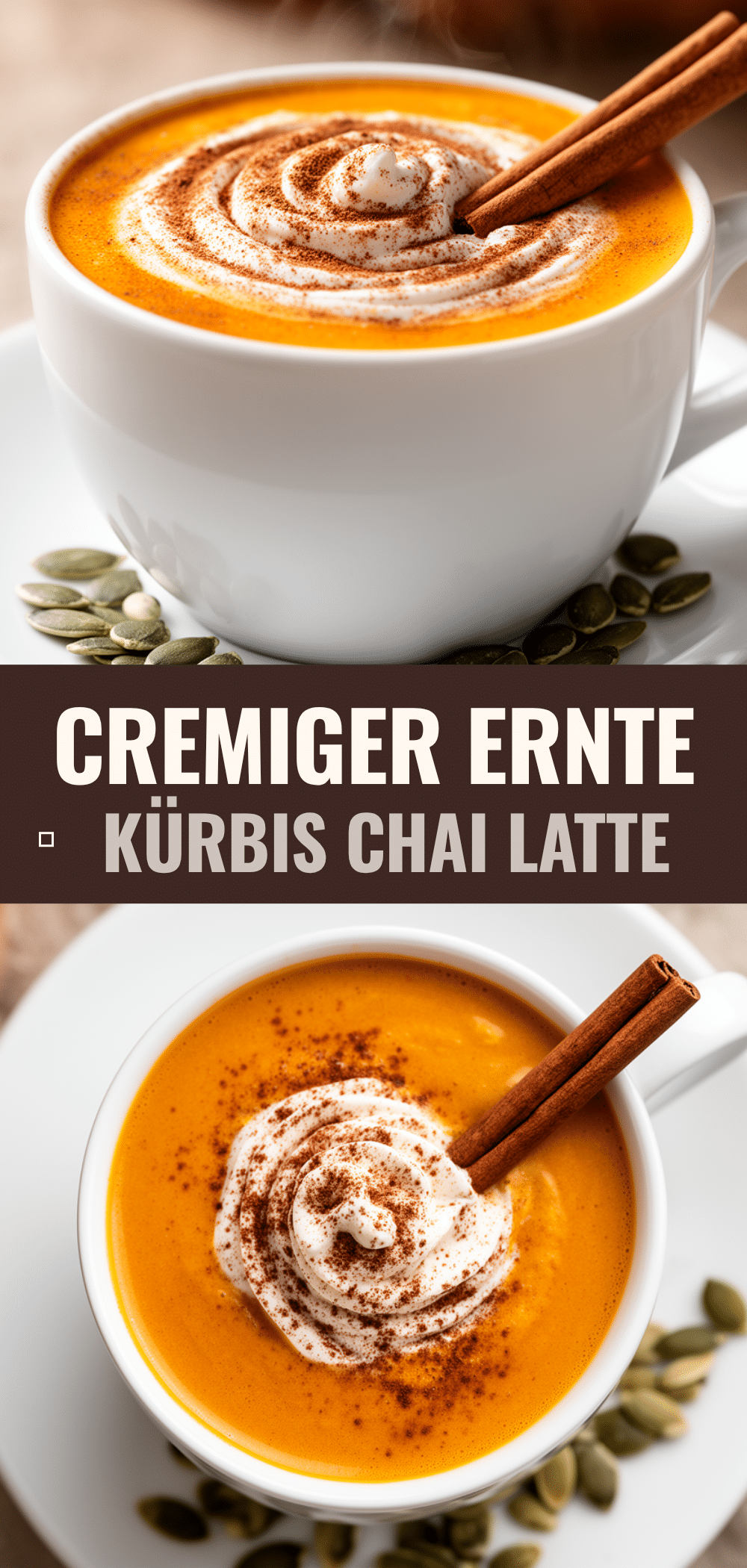 Cremiger Kürbis-Chai-Latte: 5 Min. Herbstgetränk 5 Cremiger Kürbis-Chai-Latte recipe