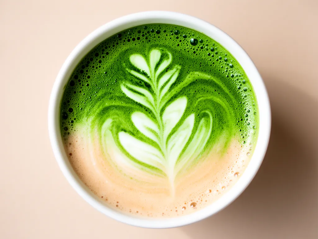 Cremiger Matcha Latte: 5 Min. vegan & schnell 4 Cremiger Matcha Latte mit Hafermilch preparation steps