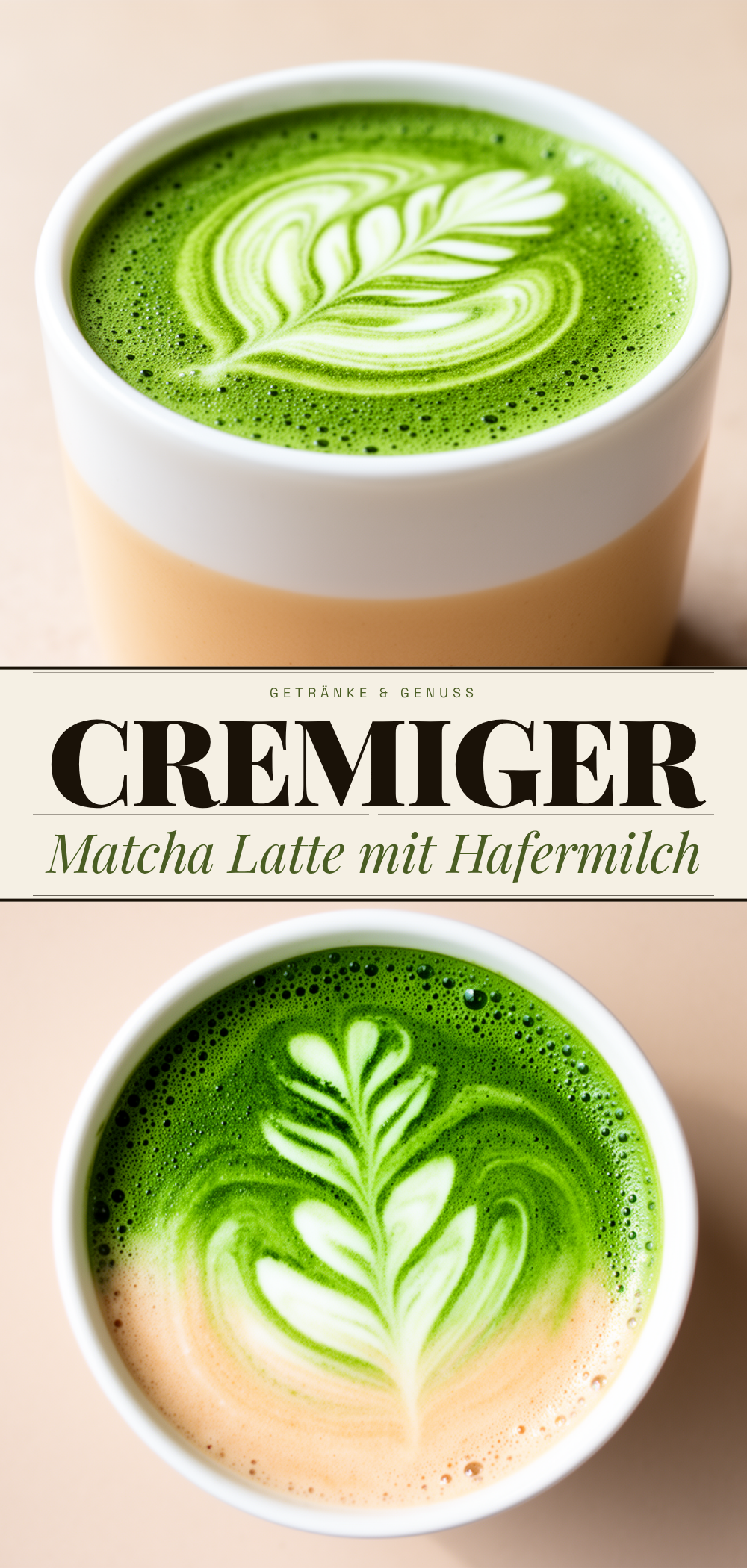 Cremiger Matcha Latte: 5 Min. vegan & schnell 5 Cremiger Matcha Latte mit Hafermilch recipe