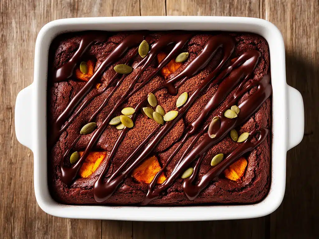 Erntedankfest Kürbis-Brownies mit Ganache: 5 Best & Einfach 4 Erntedankfest Kürbis-Brownies mit Ganache preparation steps