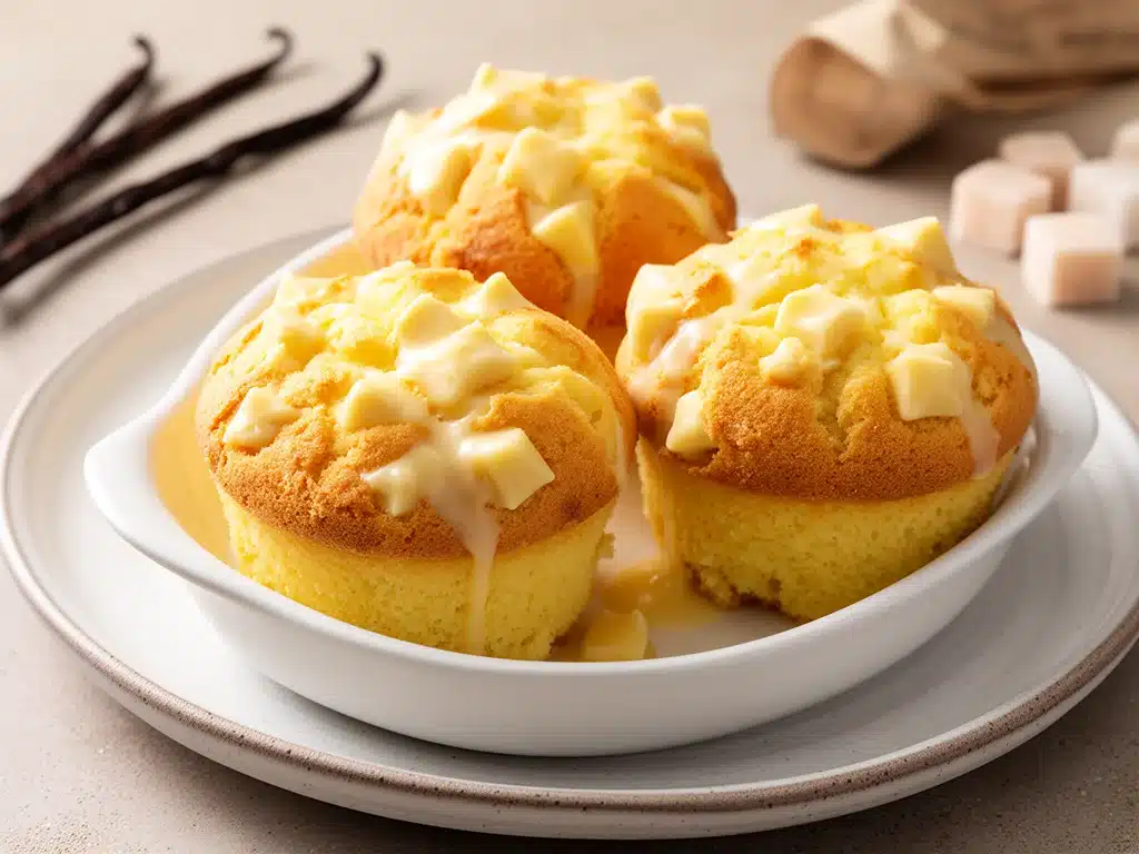 extra-fluffige Muffins mit weißer Schokolade - featured image