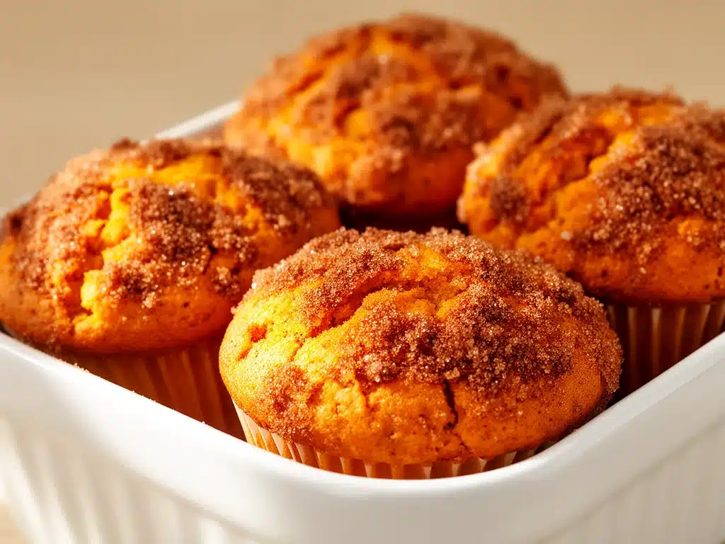 Fluffy Erntedankfest Kürbis-Muffins - featured image