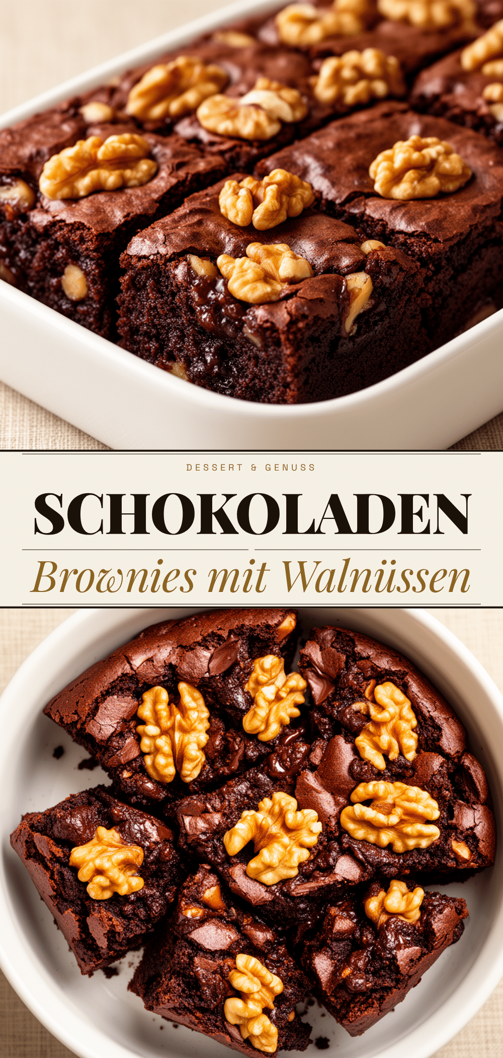 Fudgy Brownies mit Walnüssen: Die Besten & Einfachsten 5 Fudgy Brownies mit Walnüssen recipe
