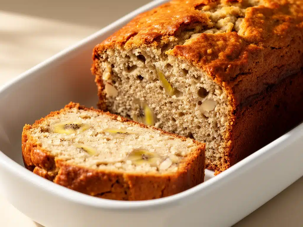 glutenfreies Bananenbrot mit Mandelmehl - featured image