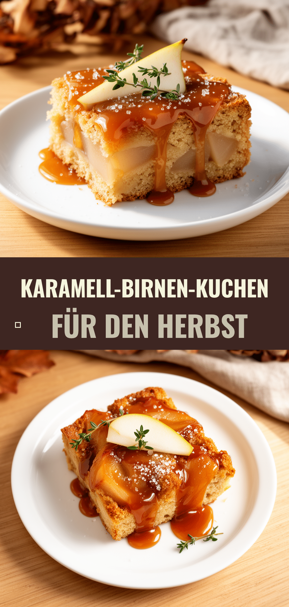 Herbstlicher Birnenkuchen mit Karamell: 5 einfache Schritte 5 Herbstlicher Birnenkuchen mit Karamell recipe