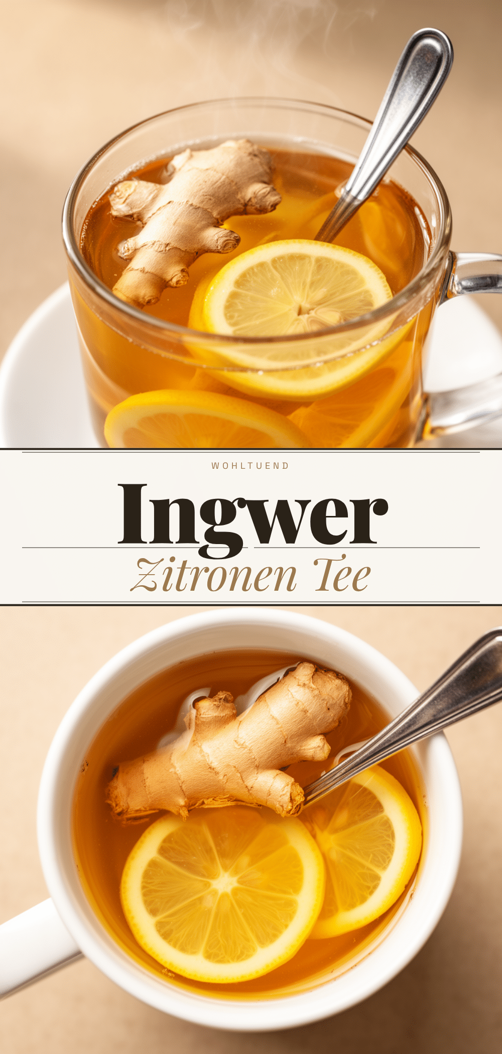 Ingwer-Zitronen-Tee: Einfach & Schnell gegen Erkältung 5 Ingwer-Zitronen-Tee gegen Erkältung recipe