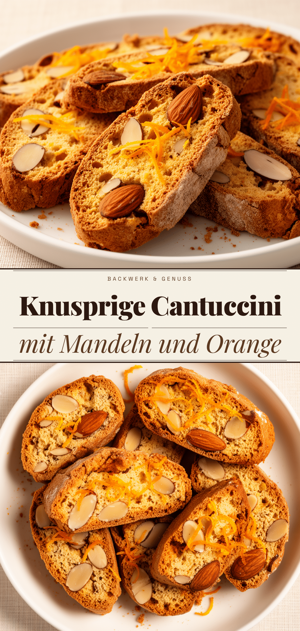 Knusprige Cantuccini mit Mandeln und Orange: 5 einfache Schritte 5 Knusprige Cantuccini mit Mandeln und Orange recipe