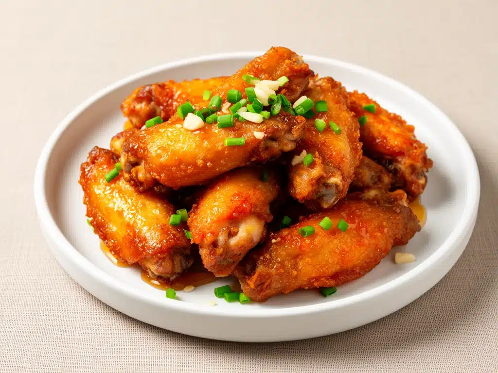 Knusprige Hähnchen-Wings mit Honig-Knoblauch - featured image